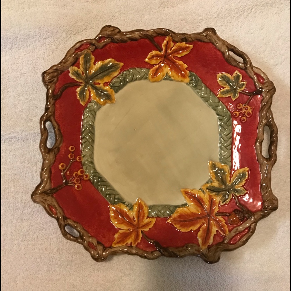 Fall decorative plate